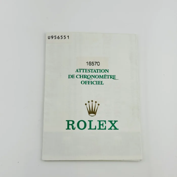 Rolex Explorer II Polar White Dial on Oyster bracelet Ref. 16570 with Papers 1998 - Image 7