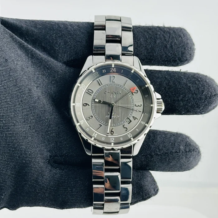 Chanel J12 Gray Dial on Ceramic Bracelet Ref. H3099 - Image 2