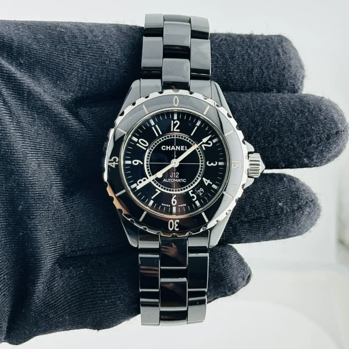 Chanel J12 Black Dial on Ceramic Bracelet Ref. H0685 - Image 2