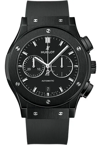 20915121_40ioasgt3l4d4n37ar8wjjpw5r50.webp Hublot Classic Fusion Chronograph Black Carbon Effect Dial on Black Rubber Band Ref. 541.CM.1171.RX with Papers 2019 - Image 1
