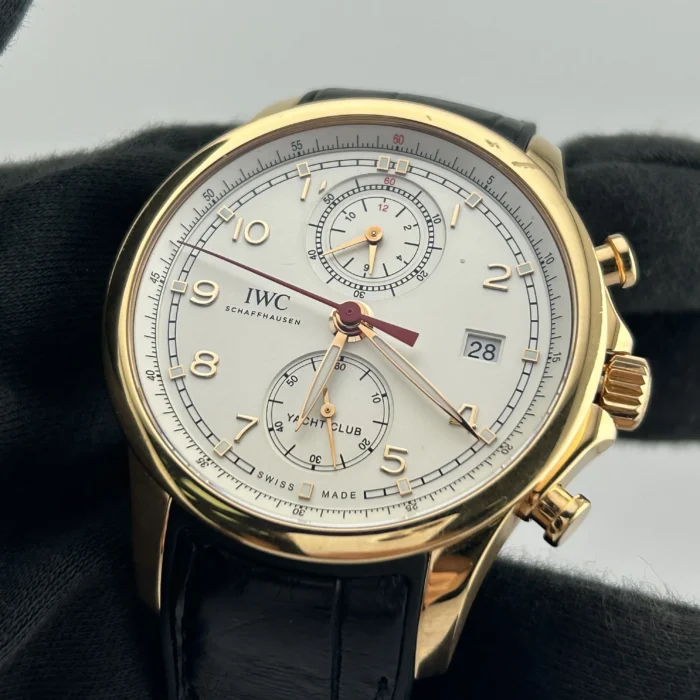 IWC Portugieser Yacht Club White Arabic Numerals Dial on Rubber Strap Ref. IW390501 with Card 2014 - Image 3