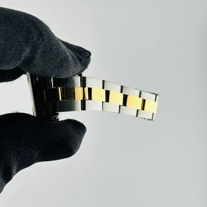 Rolex Oyster Perpetual AM Champagne / Yellow Diamond Markers Dial on Oyster bracelet Ref. 67193 - Image 3
