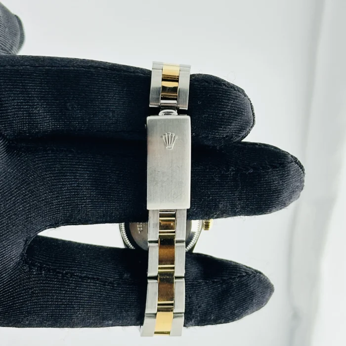 Rolex Oyster Perpetual AM Champagne / Yellow Diamond Markers Dial on Oyster bracelet Ref. 67193 - Image 2