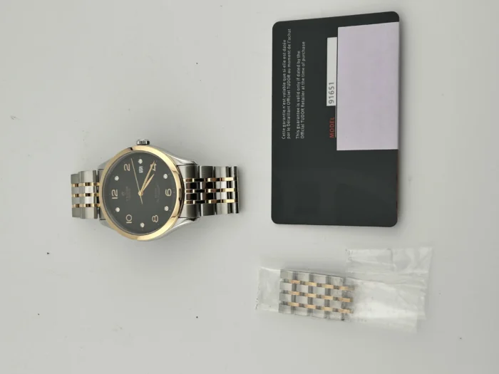 Tudor 1926 Black Diamond Dial on 7 rows Ref. M91651-0004 with Card 2022 - Image 7