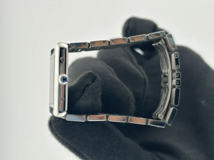 Cartier Tank Solo Silver Roman Dial on Stainless Steel Ref. W5200013 with Card 2020 - Image 5