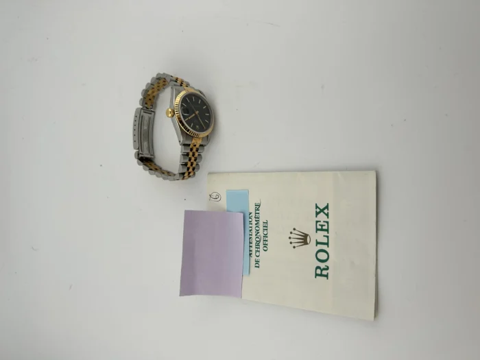 Rolex Datejust 31 Black Dial on Jubilee Ref. 68273 with Papers 1995 - Image 7