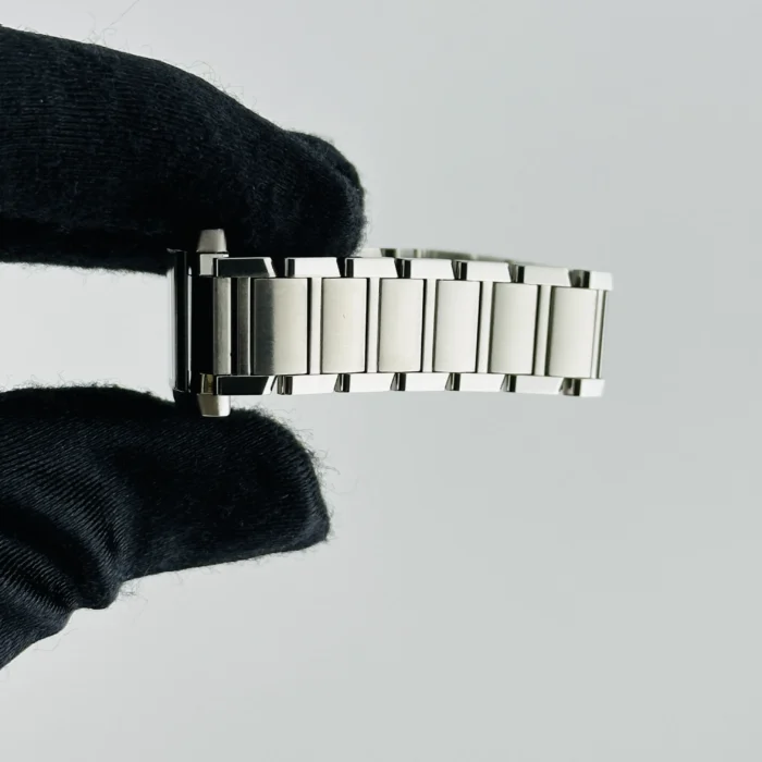 Cartier Tank Francaise Silver Dial on Stainless Steel Bracelet Ref. 2384 / W51008Q3 - Image 5