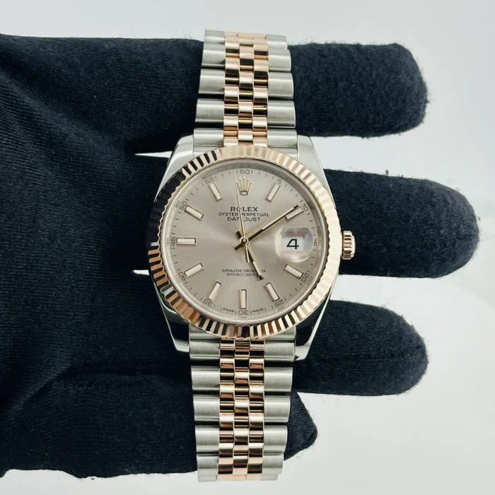 Rolex Datejust Sundust Dial on D-Link Jubilee Bracelet Ref. 126331 with New Style Card (White) 2017 - Image 2