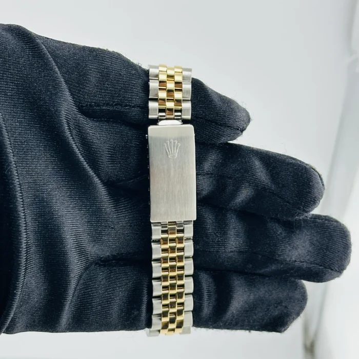 Rolex Datejust Refinished Grey Diamond Dial on D-Link Jubilee Bracelet Ref. 68273 - Image 4
