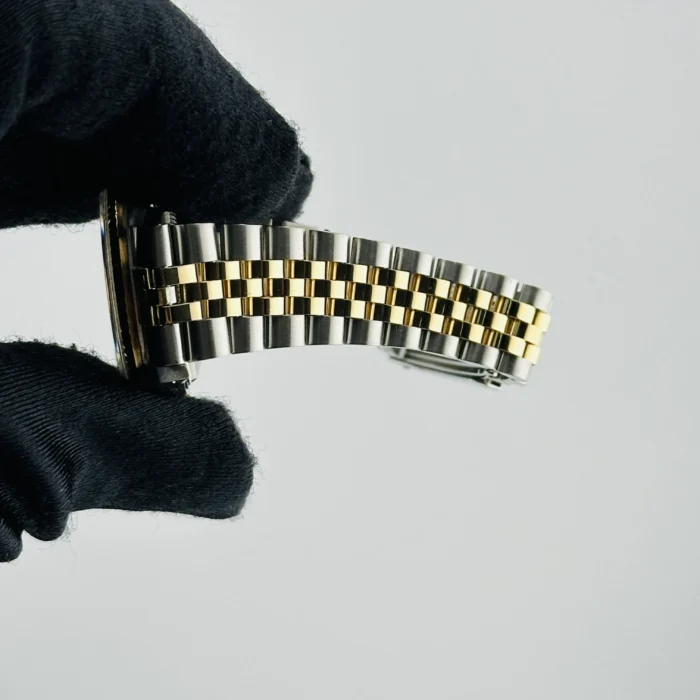 Rolex Datejust Refinished Grey Diamond Dial on D-Link Jubilee Bracelet Ref. 68273 - Image 5