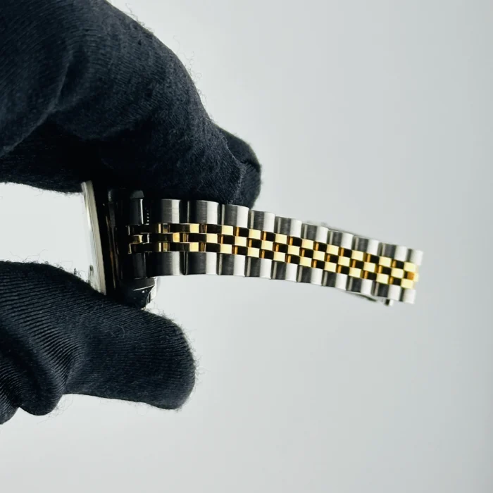 Rolex Datejust Lady Champagne Stick Dial on D-Link Jubilee Bracelet Ref. 69173 - Image 5
