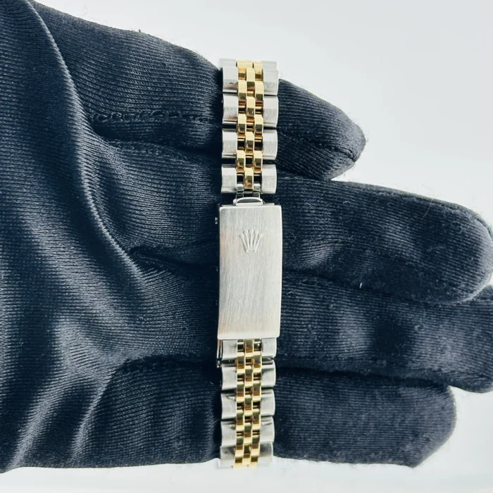 Rolex Datejust Lady Champagne Stick Dial on D-Link Jubilee Bracelet Ref. 69173 - Image 4