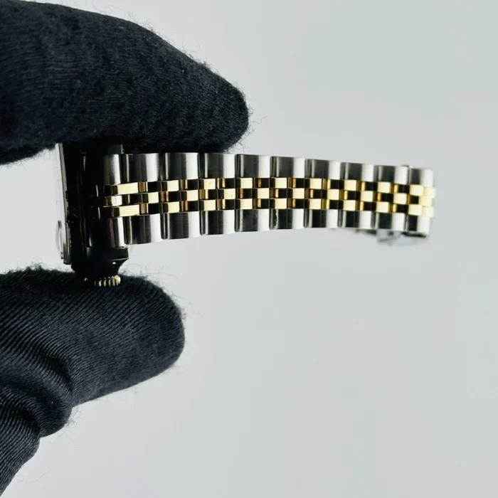 Rolex Datejust Lady Champagne Stick Dial on D-Link Jubilee Bracelet Ref. 69173 - Image 5