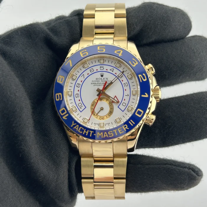 Rolex Yacht-Master II White Dial on Oyster Ref. 116688 with Card (Old Green) 2008 - Image 2