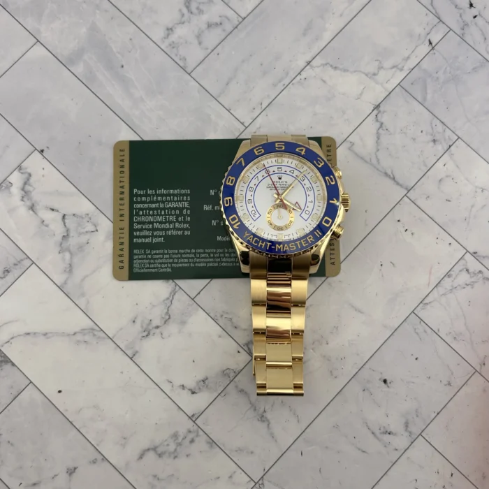 Rolex Yacht-Master II White Dial on Oyster Ref. 116688 with Card (Old Green) 2008 - Image 7