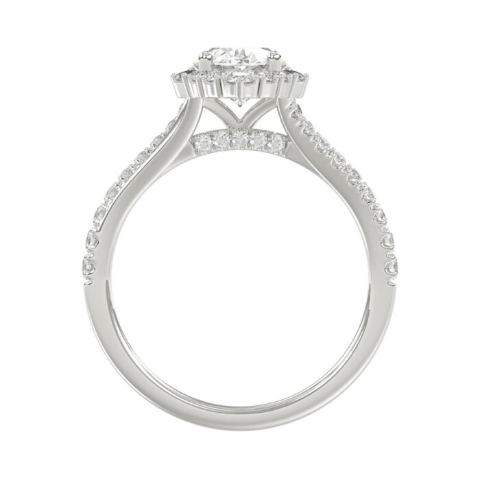 14K WHITE GOLD 2.00CT ROUND/OVAL/BAGUETTE DIAMOND LADIES RING - Image 2