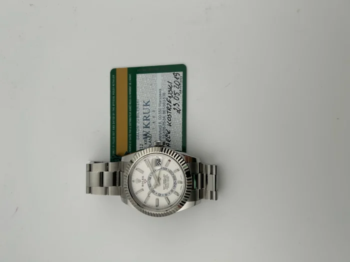 Rolex SkyDweller White Index Dial on Oyster Bracelet Ref. 326934 with Card 2019 - Image 7