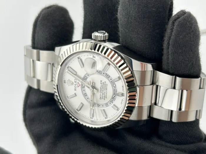 Rolex SkyDweller White Index Dial on Oyster Bracelet Ref. 326934 with Card 2019 - Image 3