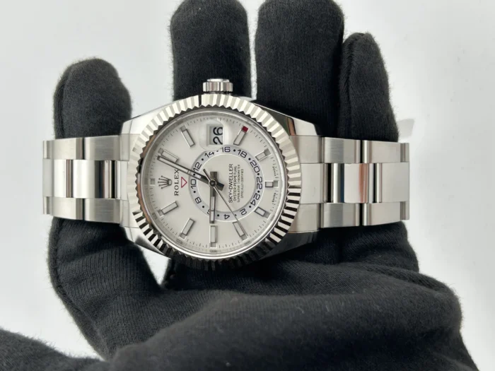 Rolex SkyDweller White Index Dial on Oyster Bracelet Ref. 326934 with Card 2019 - Image 2