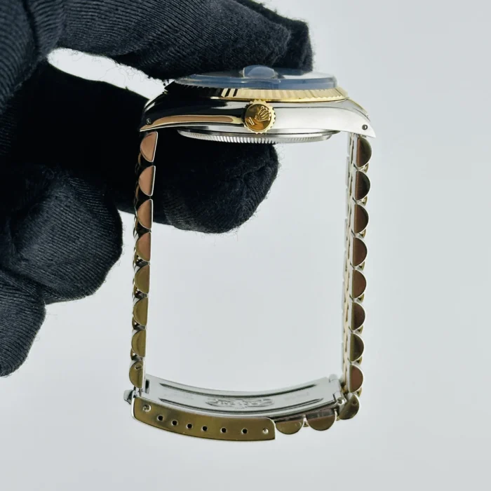 Rolex Datejust Champagne Stick Dial on D-Link Jubilee Bracelet Ref. 16013 - Image 6