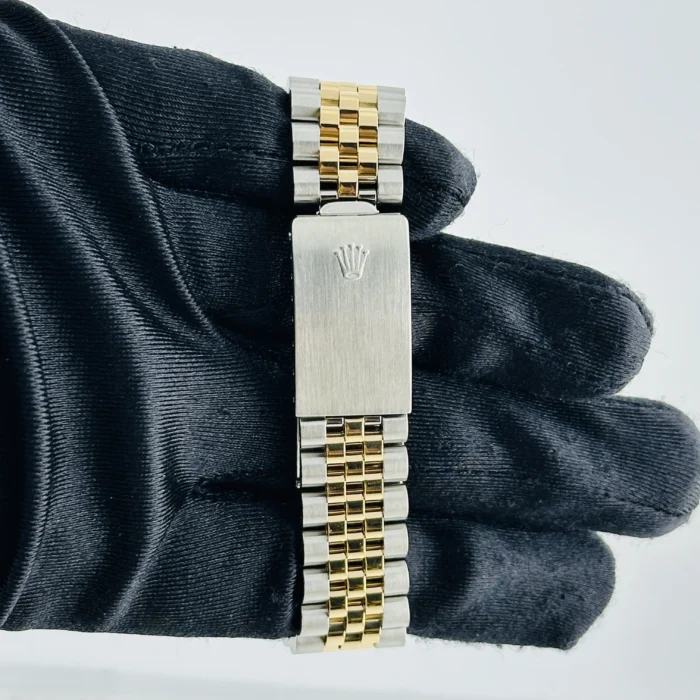 Rolex Datejust Champagne Stick Dial on D-Link Jubilee Bracelet Ref. 16013 - Image 4