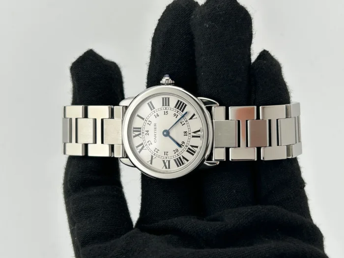 Cartier Ronde Solo Silver Dial on Stainless Steel Bracelet Ref. W6701004 with Papers 2013 - Image 2