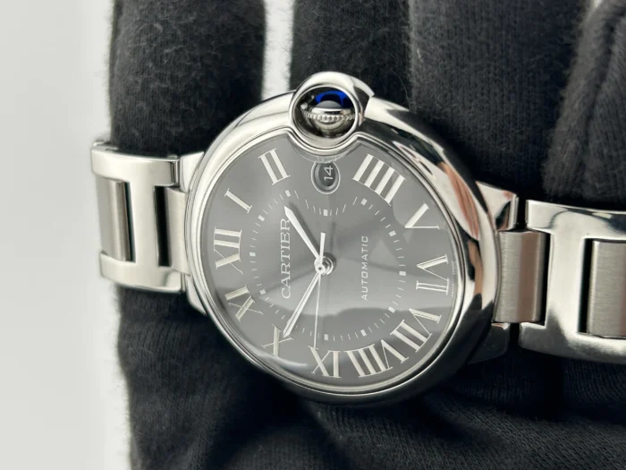 Cartier Ballon Bleu de Cartier Gray Roman Numerals Dial on Stainless Steel Bracelet Ref. WSBB0060 with Card 2023 - Image 3