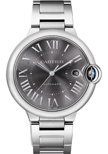 20917823_zv9gtr47qjaqq3xldpxafmnnfqr7.webp Cartier Ballon Bleu de Cartier Gray Roman Numerals Dial on Stainless Steel Bracelet Ref. WSBB0060 with Card 2023 - Image 1