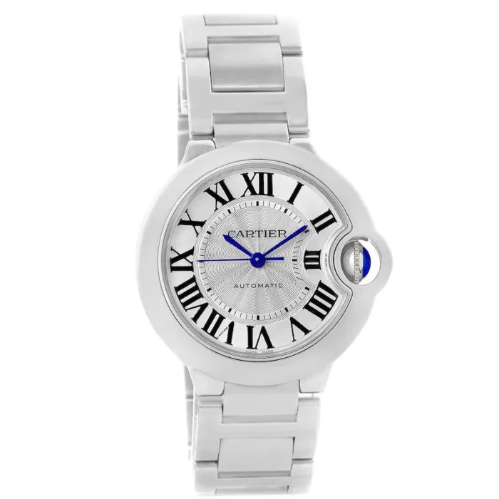 Cartier Ballon Bleu Silver Roman Numerals Dial on Stainless Steel Bracelet Ref. W6920046 with Papers 2016 - Image 1