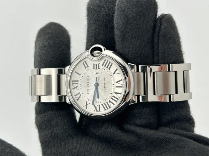 Cartier Ballon Bleu Silver Roman Numerals Dial on Stainless Steel Bracelet Ref. W6920046 with Papers 2016 - Image 2