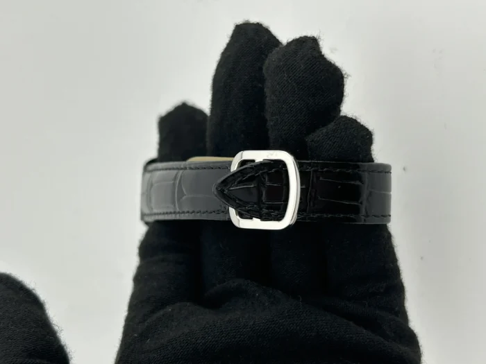 Cartier Ronde Solo de Cartier Silver Roman & Arabic Numerals Dial on Black Leather Strap Ref. W6700155 with Card 2017 - Image 4