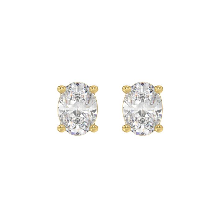 20918813_EC-100821Y-1214x1214.jpg LADIES SOLITAIRE EARRINGS 3CT OVAL DIAMOND 14K YELLOW GOLD (CENTER STONE OVAL DIAMOND 1 1/2CT ) - Image 1