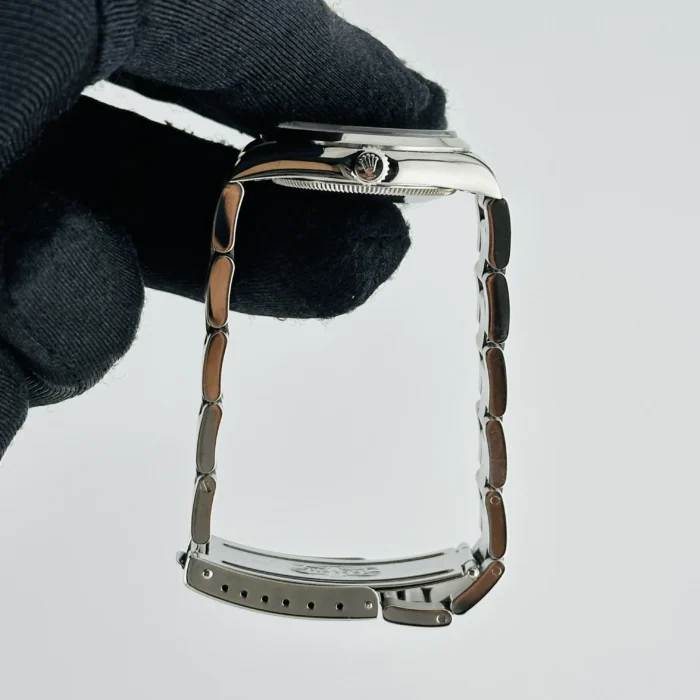 Rolex Oyster Perpetual Black Dial on Oyster Bracelet Ref. 77080 with Papers - Image 6