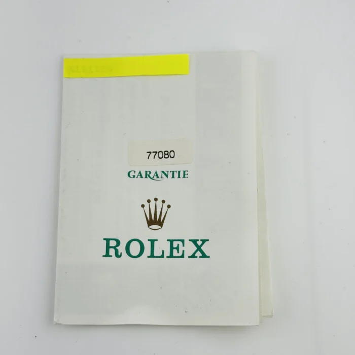 Rolex Oyster Perpetual Black Dial on Oyster Bracelet Ref. 77080 with Papers - Image 7