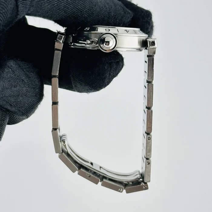 Cartier Pasha GMT Silver / Arabic Numerals Dial on Stainless Steel Bracelet Ref. 2377/W31029M7 - Image 6