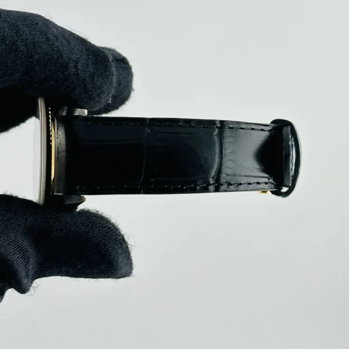 Rolex Oyster Perpetual Champagne stick Dial on Generic Leather Band Ref. 14233 - Image 4