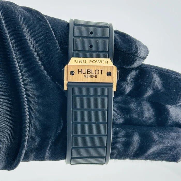 Hublot King Power Foudroyante Black Dial on Rubber-rose gold folding clasp Ref. 715.PX.1128.RX 18K - Image 4
