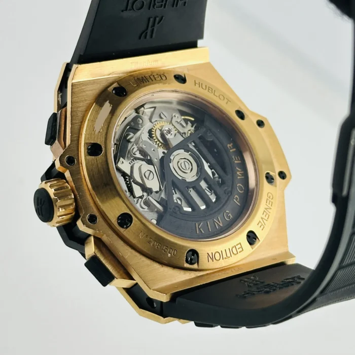 Hublot King Power Foudroyante Black Dial on Rubber-rose gold folding clasp Ref. 715.PX.1128.RX 18K - Image 7
