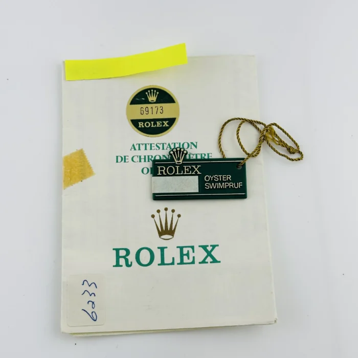 Rolex Datejust Lady Champagne Stick Dial on D-Link Jubilee Bracelet Ref. 69173 with Papers 1986 - Image 7