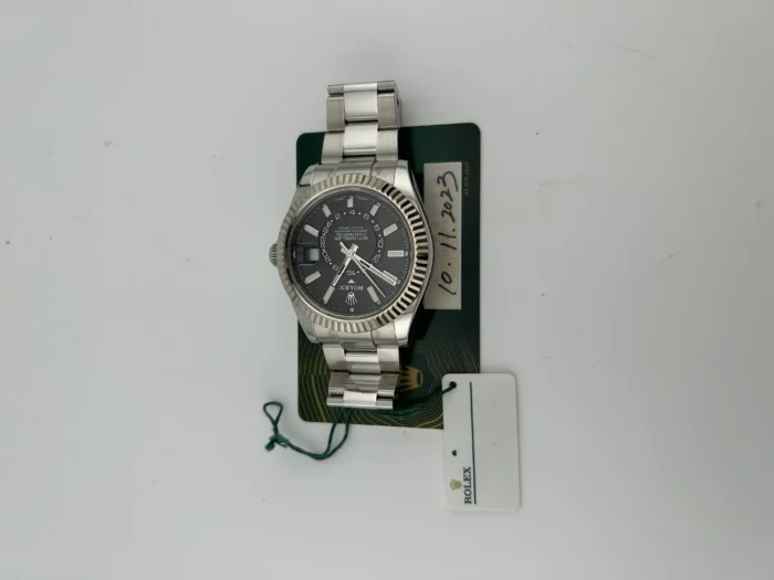 Rolex SkyDweller Black Index Dial on Oyster Steel Bracelet Ref. 326934 with Card 2023 - Image 7