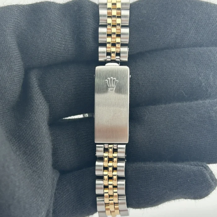 Rolex Datejust Lady Champagne Stick Dial on D-Link Jubilee Bracelet Ref. 69173 - Image 3