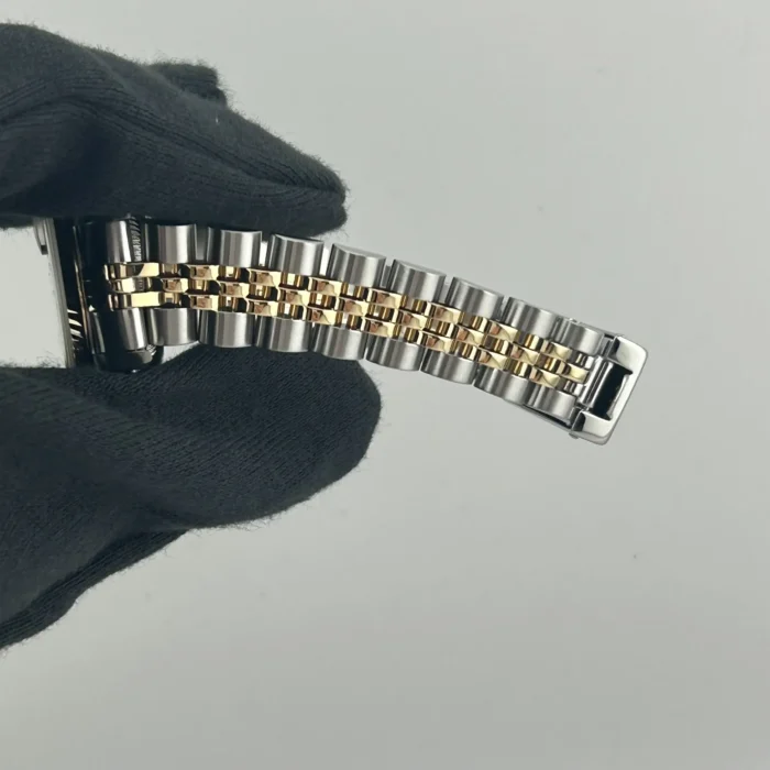 Rolex Datejust Lady Champagne Stick Dial on D-Link Jubilee Bracelet Ref. 69173 - Image 4