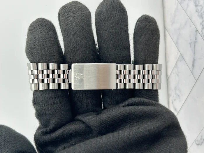 Rolex Datejust Silver Stick Dial on D-Link Jubilee Bracelet Ref. 1603 - Image 3