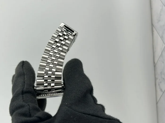 Rolex Datejust Silver Stick Dial on D-Link Jubilee Bracelet Ref. 1603 - Image 4