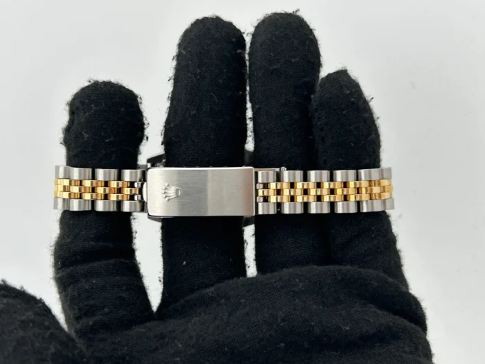Rolex Datejust Lady Champagne Stick Dial on 2Tone Jubilee D-Link Bracelet Ref. 69173 - Image 4