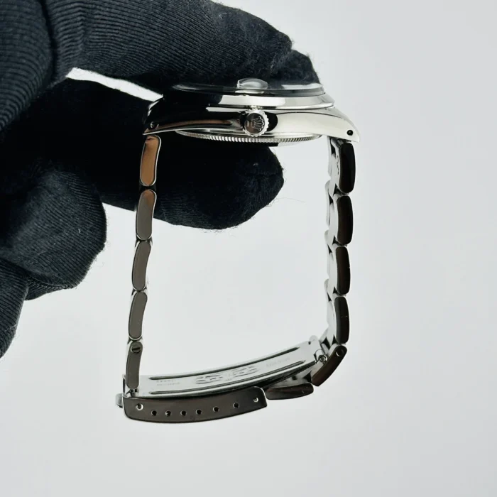 Rolex Oyster Perpetual Date Silver Stick Dial on Oyster Bracelet Ref. 15000 - Image 6