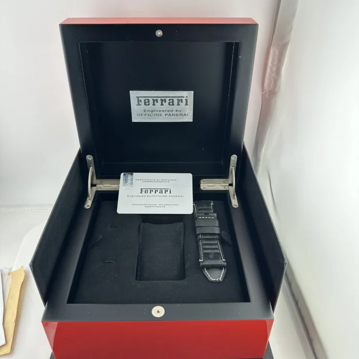Panerai Ferrari GT Chronograph Black Dial on Rubber Strap Ref. F6656 with Card - Image 8