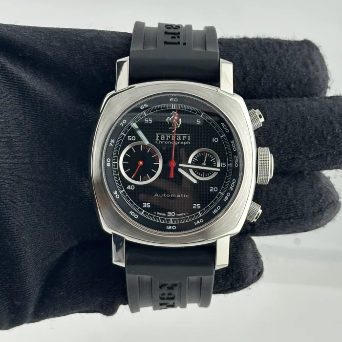 Panerai Ferrari GT Chronograph Black Dial on Rubber Strap Ref. F6656 with Card - Image 3