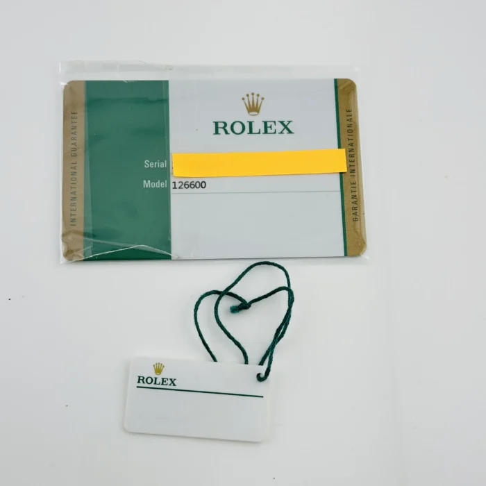 Rolex Sea-Dweller Black Dial on Oyster Bracelet Ref. 126600 with Card (New Style White) 2019 - Image 7