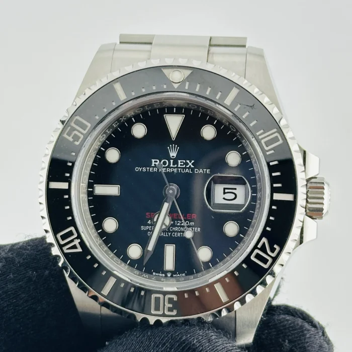 Rolex Sea-Dweller Black Dial on Oyster Bracelet Ref. 126600 with Card (New Style White) 2019 - Image 2